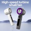 199-Speed Ultra-Quiet Handheld Fan - AI Turbo Cooling w/ LED Display & Stylish Portable Design