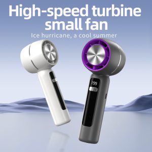 199-Speed Ultra-Quiet Handheld Fan - AI Turbo Cooling w/ LED Display & Stylish Portable Design