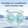 Ultra-Quiet Neck Fan with Adjustable Hose | 3 Cooling Modes & 360° Flexible Design for Summer Heat Relief