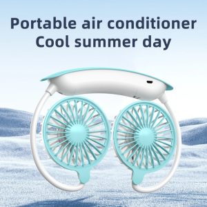 Ultra-Quiet Neck Fan with Adjustable Hose | 3 Cooling Modes & 360° Flexible Design for Summer Heat Relief