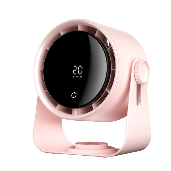 Smart Turbo Desk Fan - 100 Wind Speeds 5m Remote & LED Screen F11